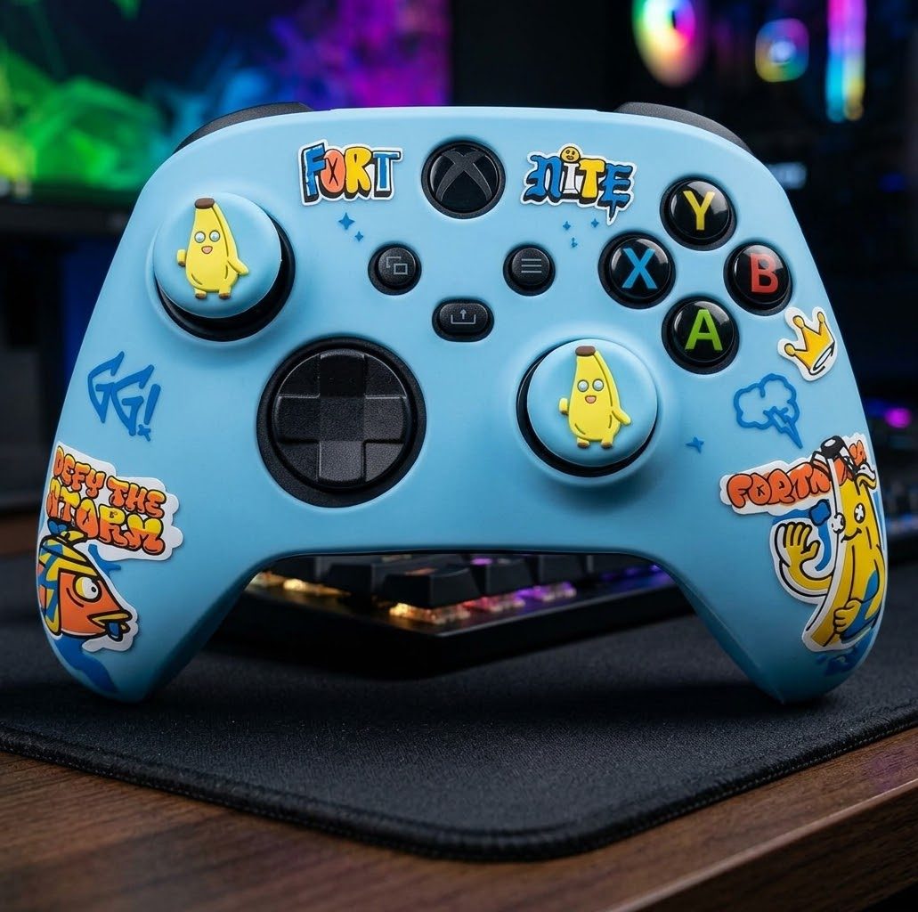 Pack complet skin avec grip pour manette xbox  Fortnite